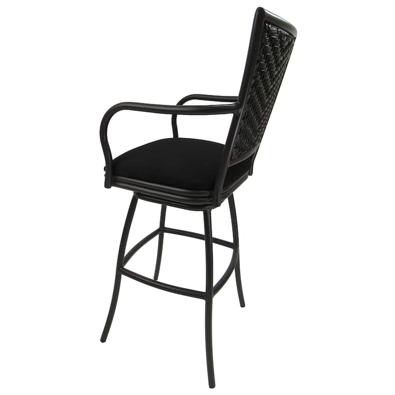 Outdoor/Indoor Metal Pub Set - Erin 30" Swivel Bar Stools - 30" Seat Bar Height