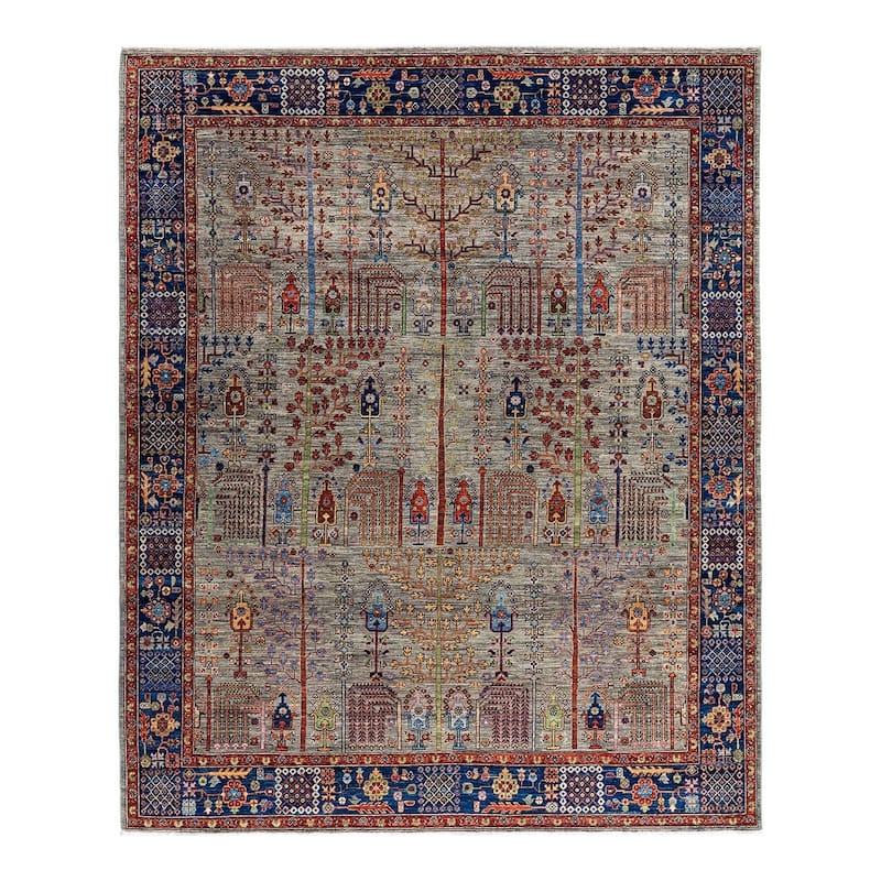 Serapi One-of-a-Kind Hand-Knotted Area Rug - Brown, 8' 0" x 9' 9" - 8' 0" x 9' 9"