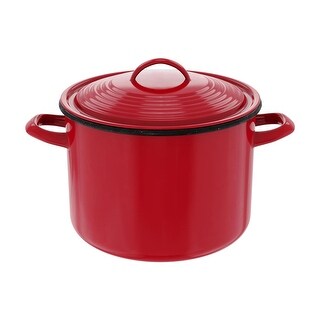 7.5 Quart Stock Pot, Nonstick Stock Pot With Lid, Speckled Enamel Stock ...
