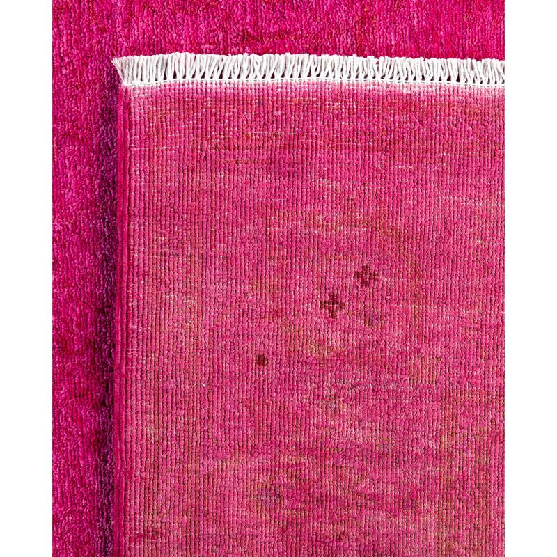 Overdyed One-of-a-Kind Hand-Knotted Area Rug - Pink - 5' 2" x 7' 10"