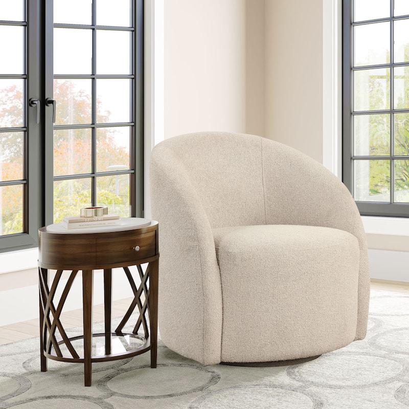 Lifestyle Solutions Boston Swivel Tub Chair - Khaki