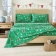 preview thumbnail 23 of 56, Linery & Co. Christmas Turkish Cotton Double-Brushed Flannel Bed Sheet Set Full - Safari Animals Christmas