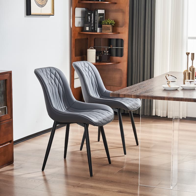 Modern Dining Chairs Set of 2 Upholstered Dining Room Chairs