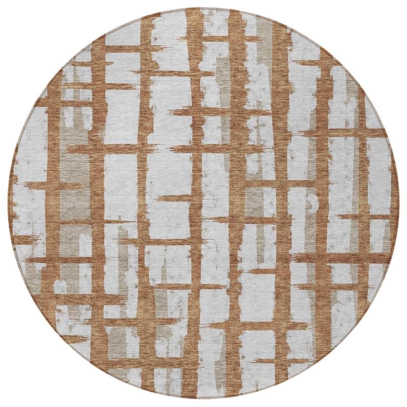 HomeRoots Striped Transitional Rectangle Outdoor Rug
