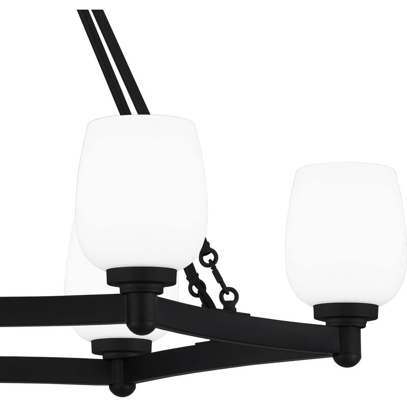 Penning 6-Light Matte Black Island Light