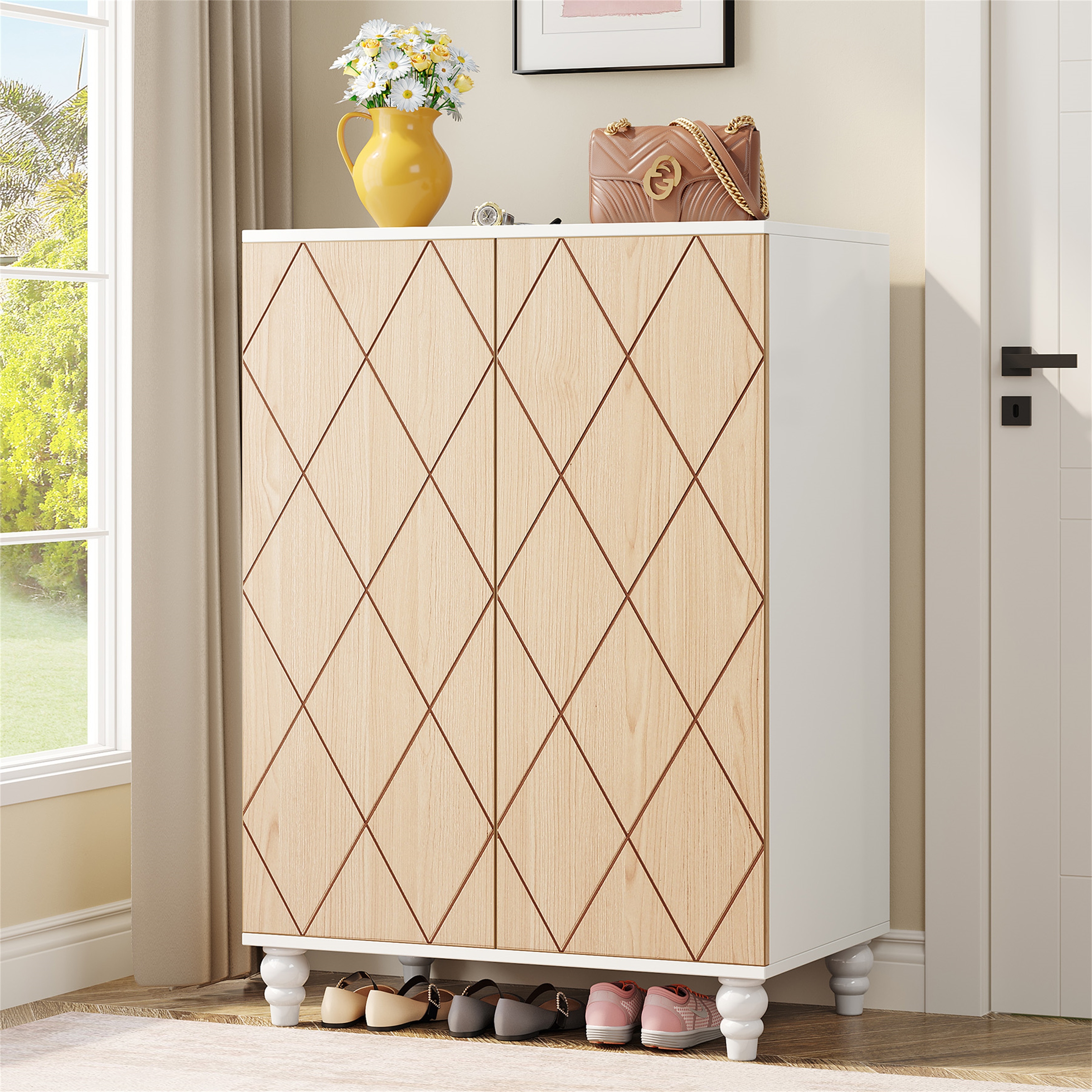 Two door shoe hotsell cabinet