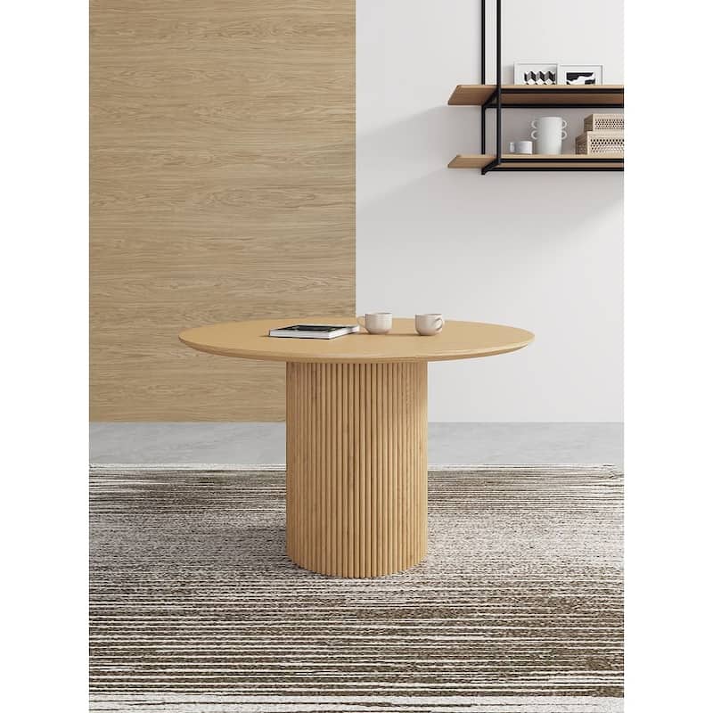 Manhattan Comfort Hathaway Modern 47.24 Solid Wood Round Dining Table