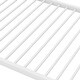 preview thumbnail 9 of 9, White Twin over Twin Size Metal Low Bunk Bed with Ladder & Fence