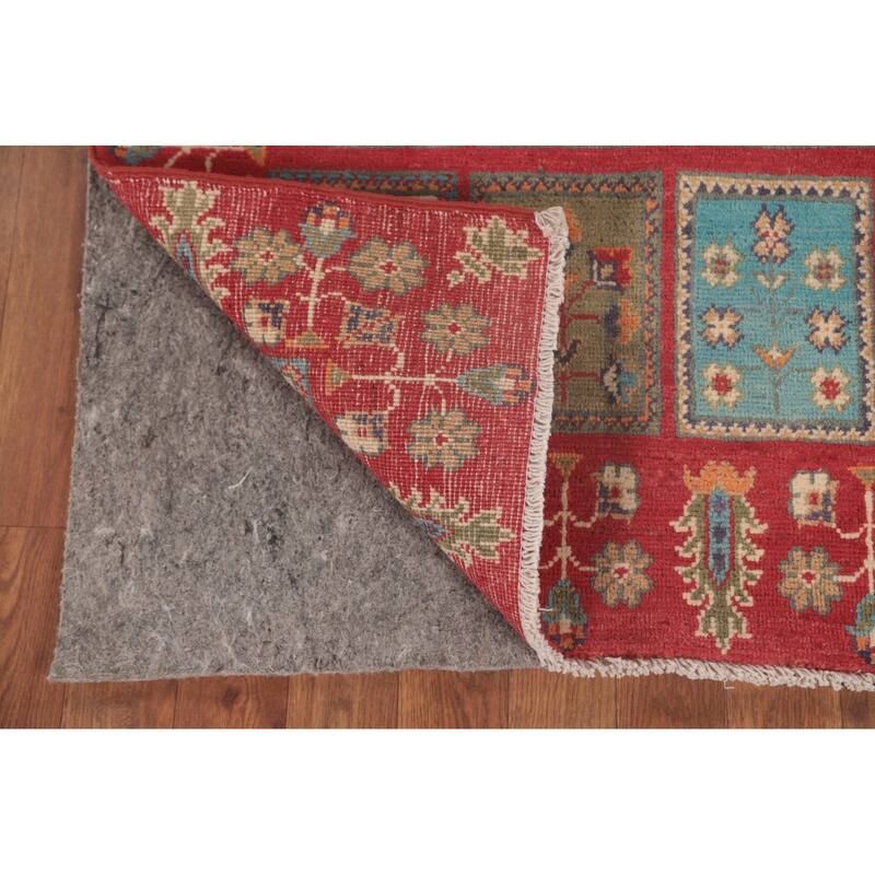 Garden Design Kazak Oriental Foyer Rug Handmade Wool Carpet - 2'9" x 4'1"