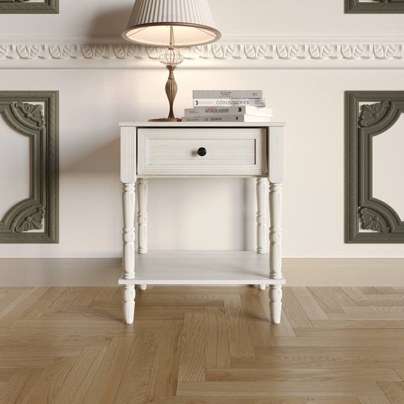 Clayfell Rumford 1 Drawer Nightstand - Grey
