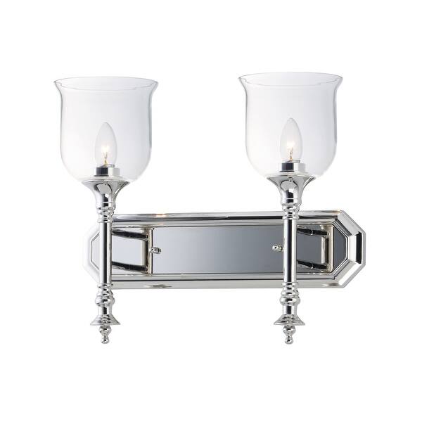 slide 2 of 5, Centennial 2-Light Bath Vanity - Polished Nickel