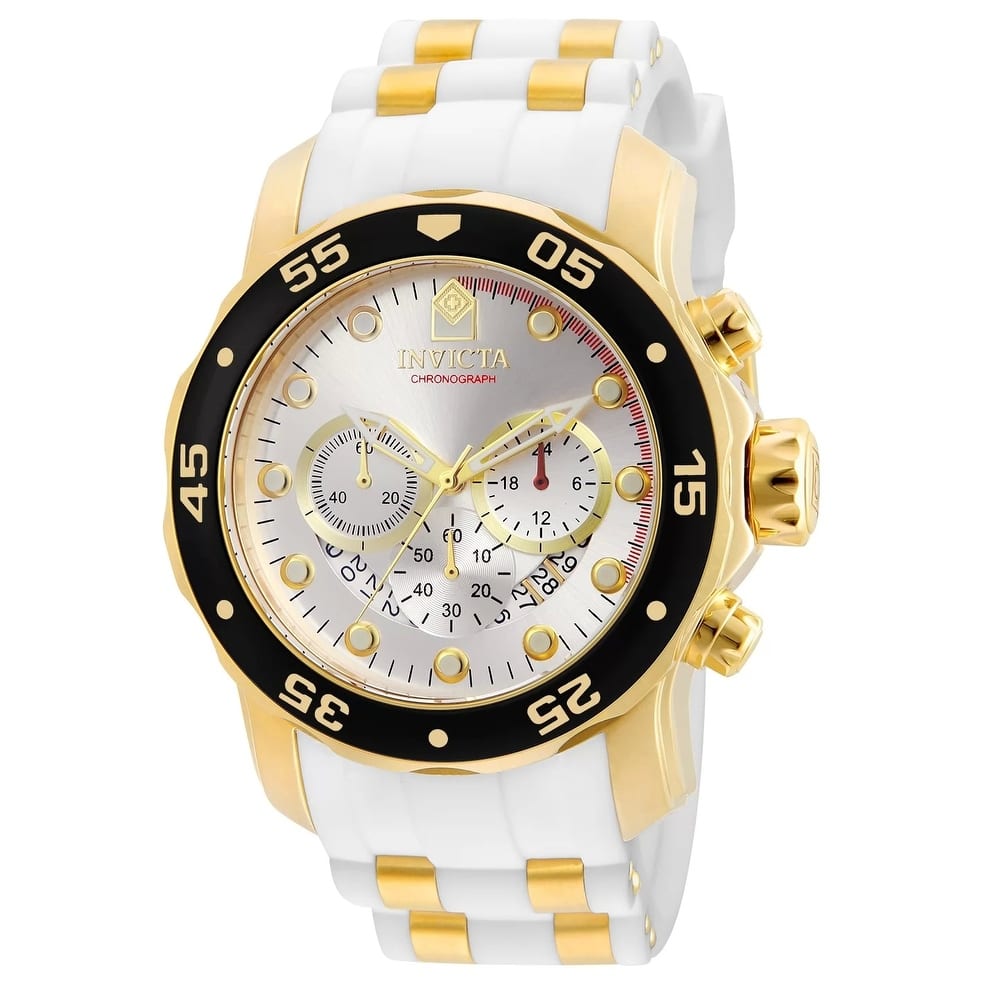 Invicta Men's 20292 Pro Diver Quartz Chronograph Silver Dial Watch
