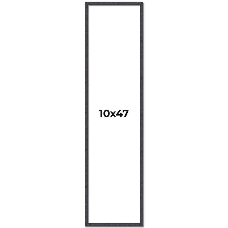 10x47 Frame Brown Solid Wood Picture Frame - Complete Modern Photo