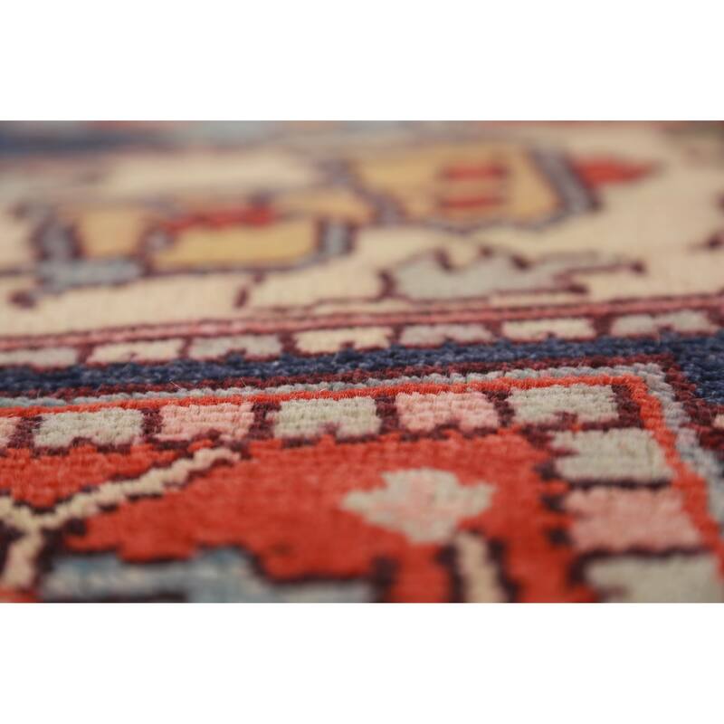 Traditional Heriz Serapi Indian Area Rug Handmade Wool Carpet - 8'11" x 11'11"