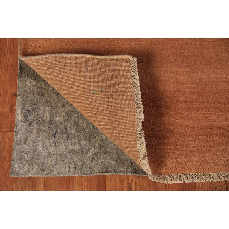 Gabbeh Modern Area Rug Handmade Oriental Orange Tribal Wool Carpet - 4'11" x 6'6"