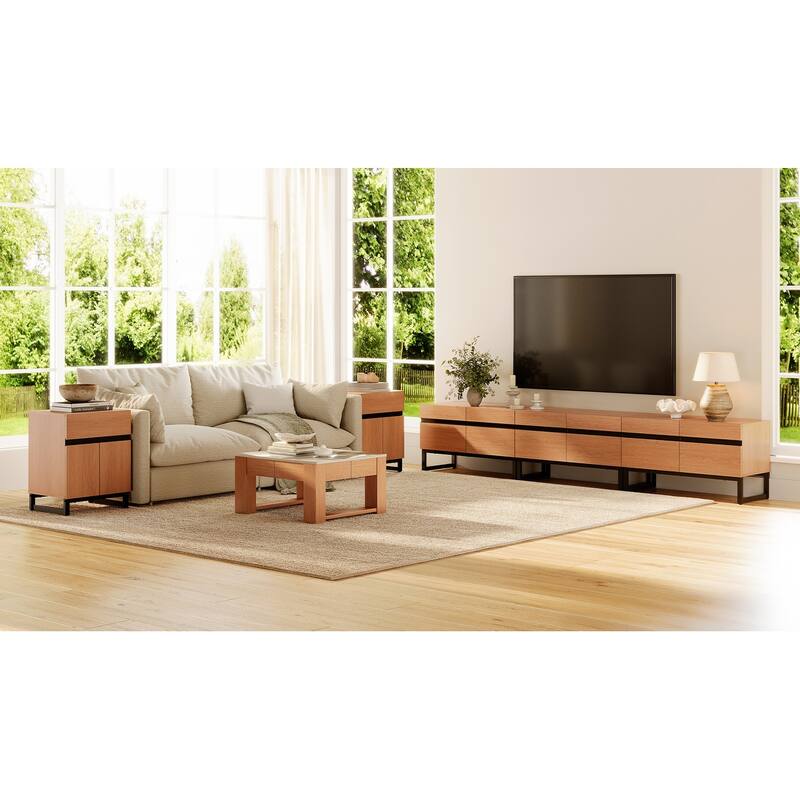 WAMPAT TV Stand and End Table Set of 3