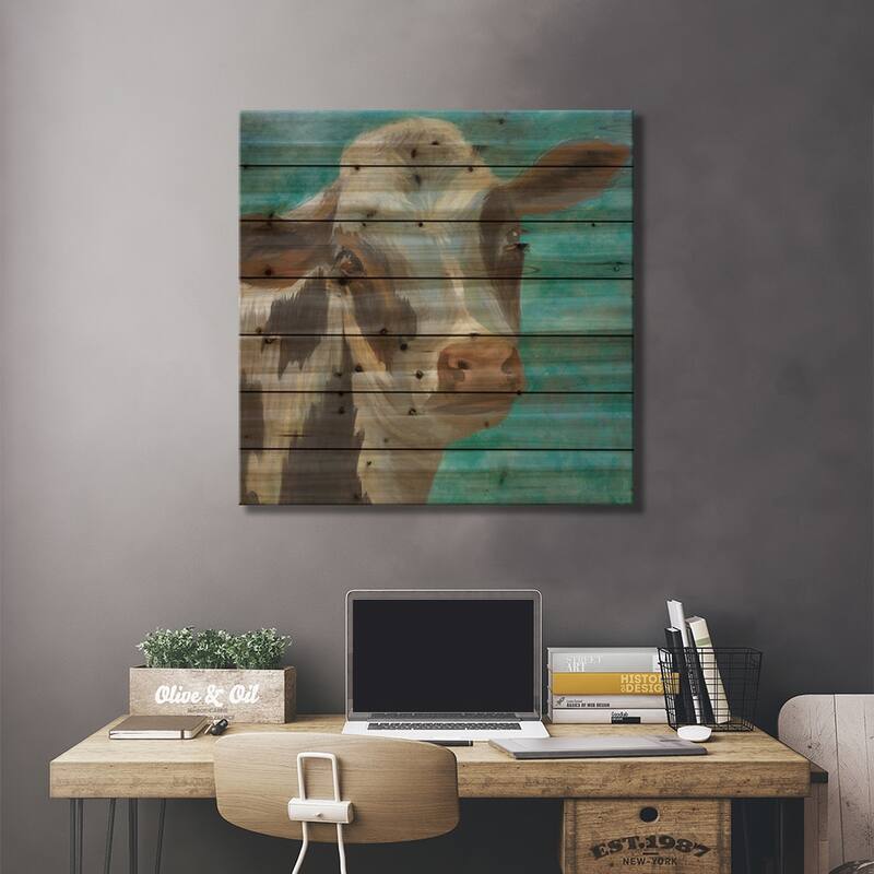 Rise & Shine V Print On Wood by Liz Jardine - Multi-Color