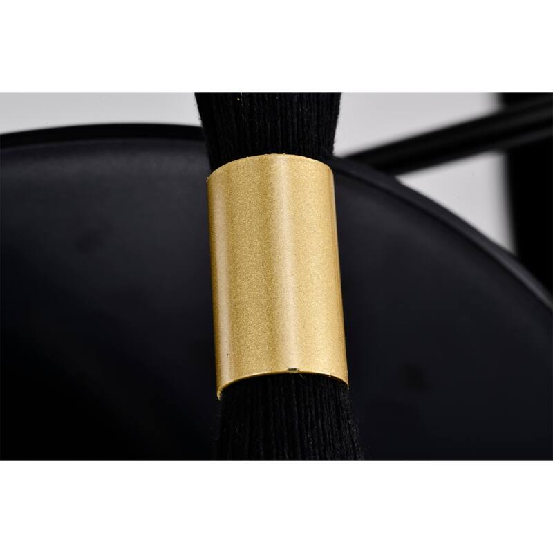 Helle 25 Inch Elegant Matte Black Fandelier with Remote