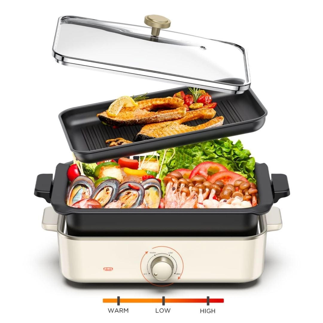 Chefman 3-in-1 Electric Grill Pot & Skillet, 10 in - Pay Less