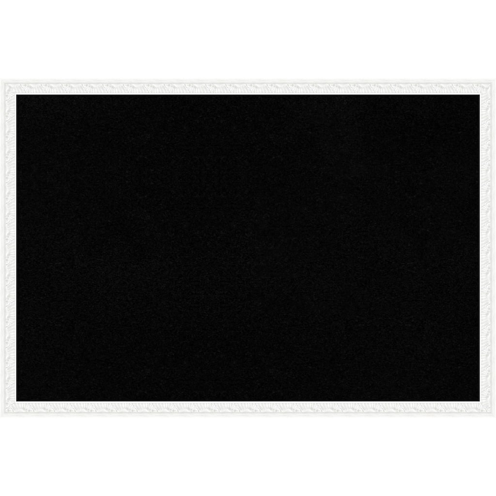 Bethany White Wood Framed Cork Board - Bulletin Board, Organization Board, Pin Board