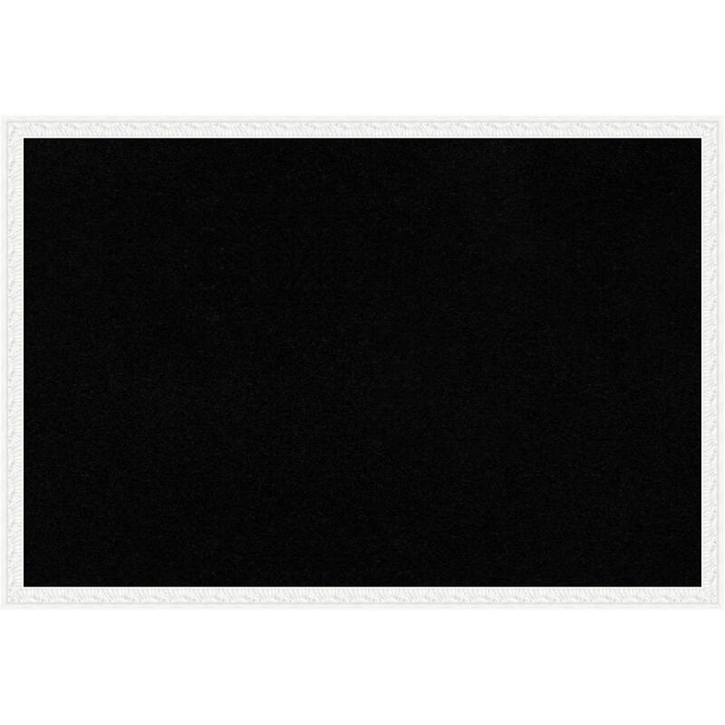 Bethany White Wood Framed Cork Board - Bulletin Board, Organization Board, Pin Board