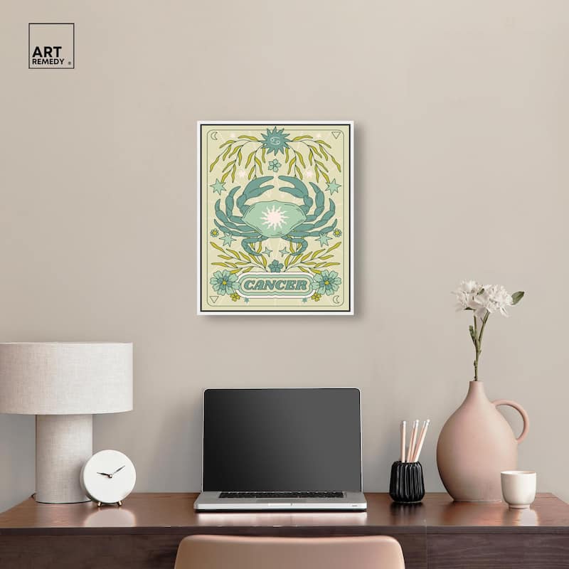 Cancer Stars Card Canvas by Art Remedy