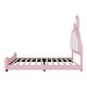 preview thumbnail 8 of 24, Twin Size Upholstered Platform Bed with Rabbit Shaped Headboard