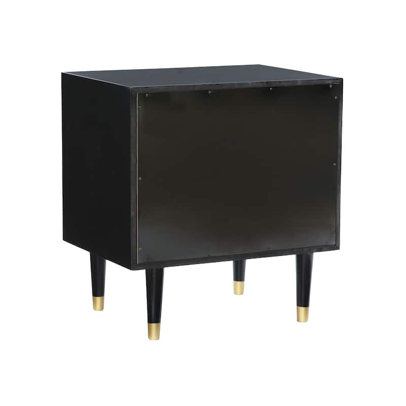 Carson Carrington Geo Wood Nightstand