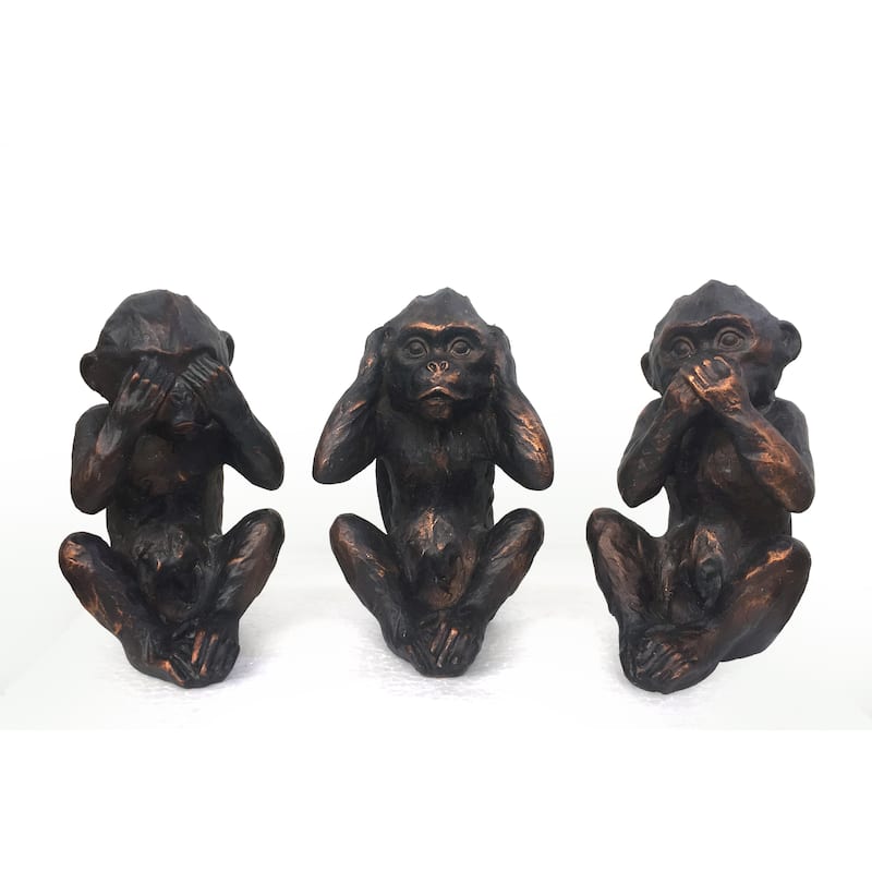 Hear See Speak No Evil Monkeys Set of 3