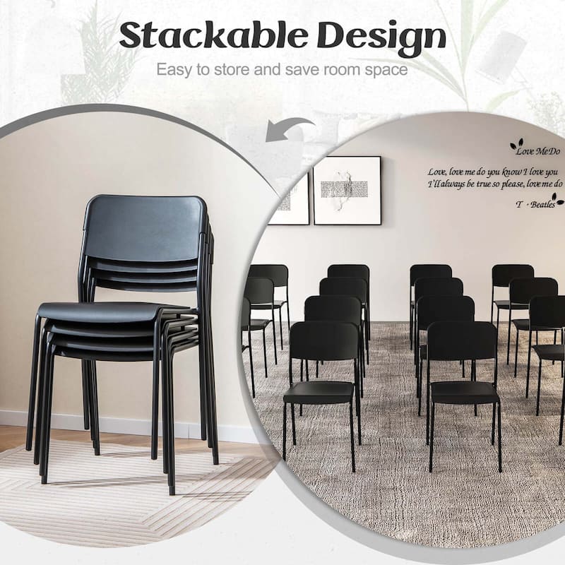 Costway Modern Dining Chairs Set of 4 with Tilted Backrest & Sturdy - See Details