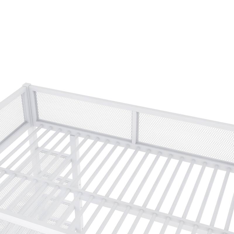 Metal Loft Bed with Workstation