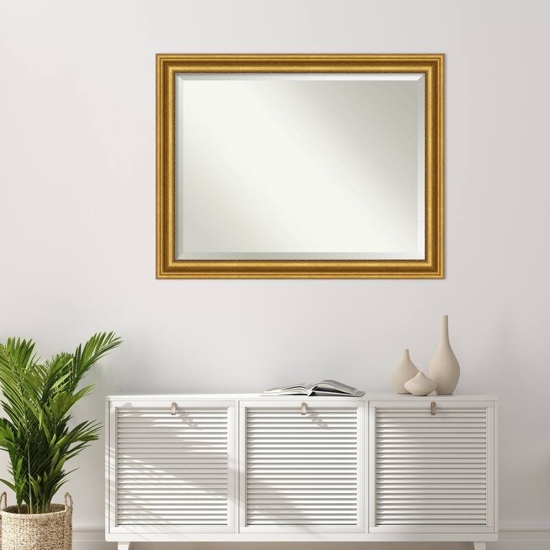 Beveled Wall Mirror - Parlor Gold Frame - Parlor Gold