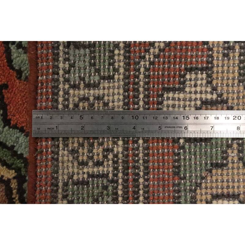 Hand Knotted Oriental 100% Wool Carpet Transitional All-Over Oranges & Rust Oushak Area Rug - 14' 10'' X 11' 9''
