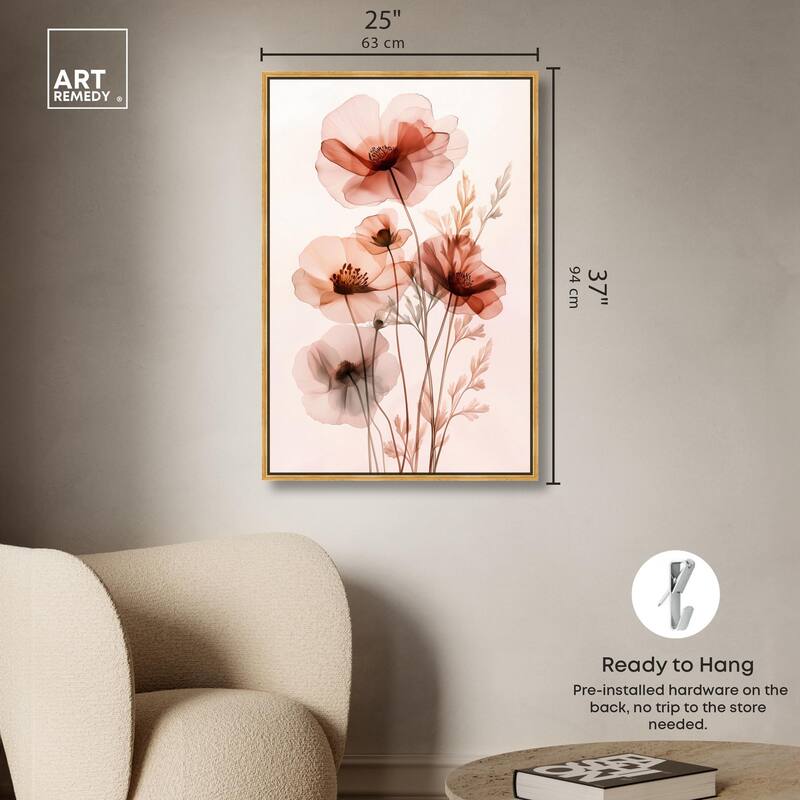 Petal Dye I Canvas by Art Remedy