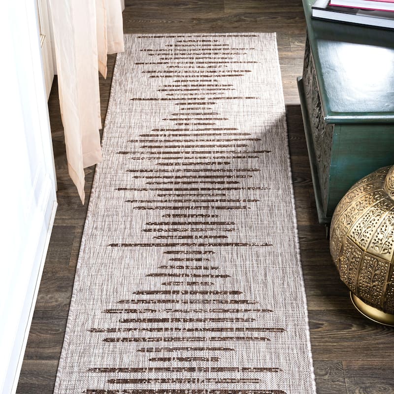 JONATHAN Y Colonia Berber Stripe Geometric Indoor/Outdoor Area Rug