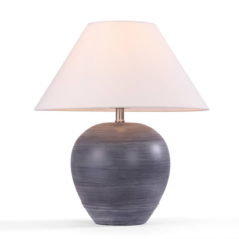 Ceramic Table Lamp with Linen Shade