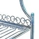 preview thumbnail 8 of 53, SAFAVIEH Amaris Victorian Wrought Iron 4-Tier Outdoor Bakers Rack. - 25" W x 15" D x 63" H