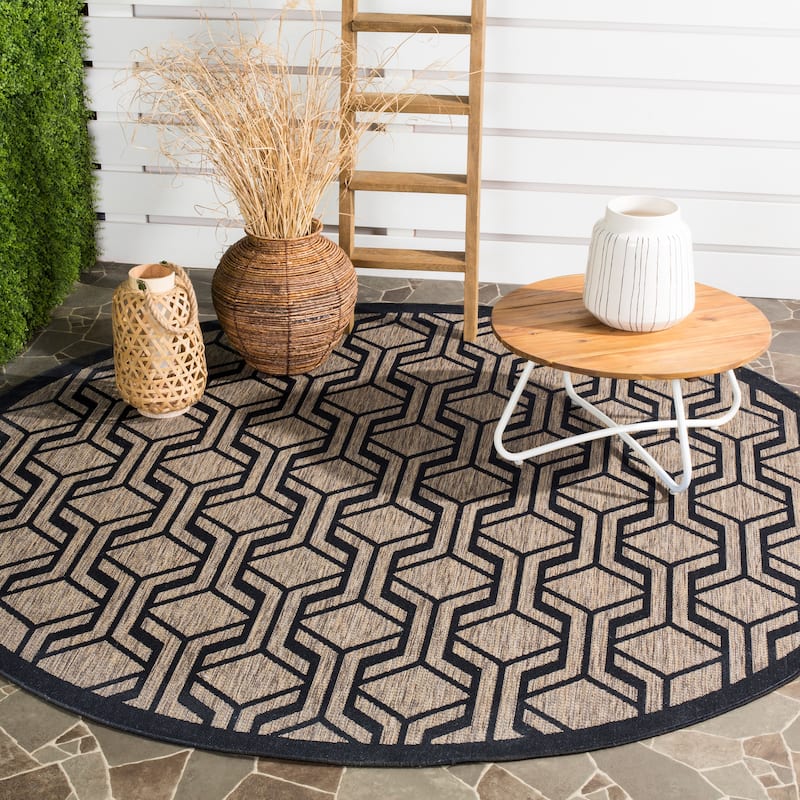 SAFAVIEH Courtyard Annunzia Indoor/ Outdoor Waterproof Patio Backyard Rug