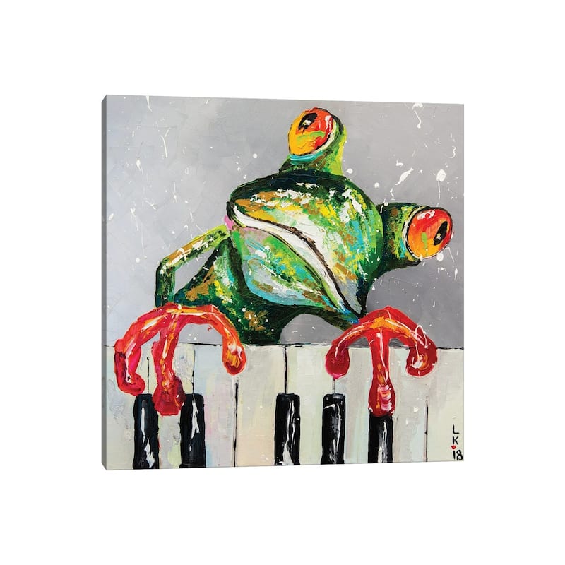 iCanvas "I'm Only The Piano Player" by KuptsovaArt Canvas Print