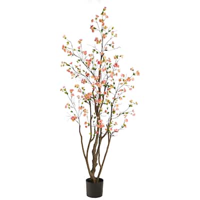 6.5' Cherry Blossom Artificial Tree - 6.5