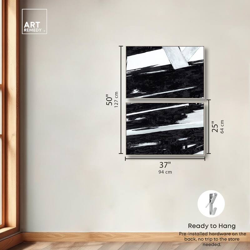 Geometric Story Canvas Set of 2 by Art Remedy