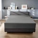 preview thumbnail 2 of 11, Superior 100% Egyptian Cotton 650 TC Fitted Sheet Luxury Sateen Weave, Extra Deep Pocket 18″–21″ Elastic All Around Secure Fit California King - 18" Deep Pocket - Grey