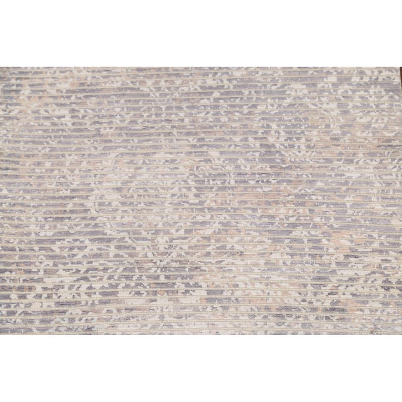 Abstract Modern Indian Accent Rug Handmade Wool Carpet - 2'11"x 5'1"