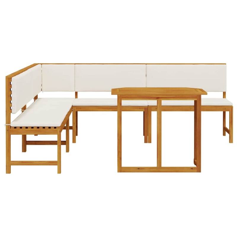 vidaXL Garden Bench Set Brown solid acacia wood - 20 x 35 x 30