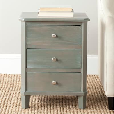 SAFAVIEH Joe Ash Grey End Table - 18.1" x 14.2" x 24.2"