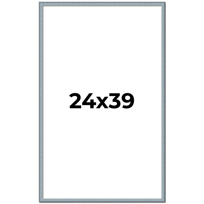 24x39 Frame Rustic Sky Blue Solid Wood Picture Frame | 0.75 Inch