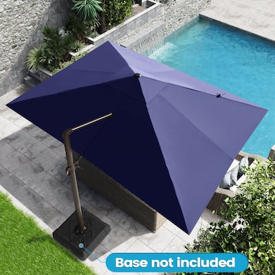 Luxury Outdoor Shade Canopy Patio Cantilever Offset Umbrella with 360-degree Rotation