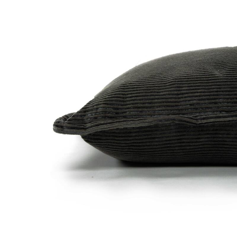 Rizzy Home Solid Velvet and Corduroy Throw Pillow