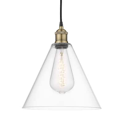 Innovations Lighting 616-1P-14-12 Edison Glass Cone Pendant Edison