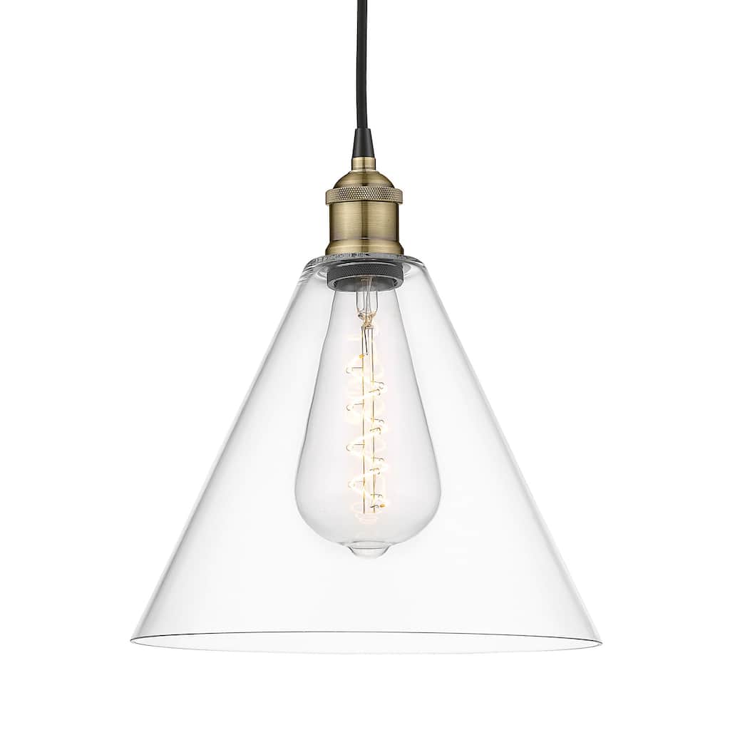 Innovations Lighting 616-1P-14-12 Edison Glass Cone Pendant Edison